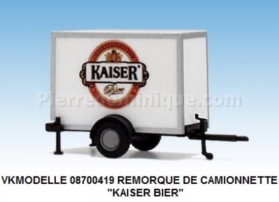 REMORQUE DE CAMIONNETTE "KAISER BIER"