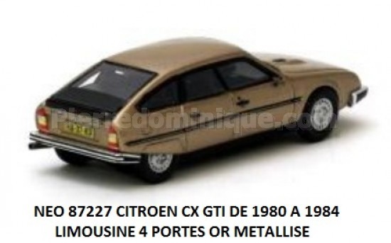 CITROEN CX GTI 1980 BERLINE 4 PORTES OR METAL