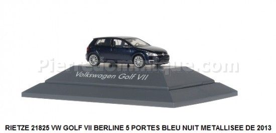 *PROMOS* -  VW GOLF VII BERLINE 5 PORTES BLEU NUIT  METALLISEE DE 2013