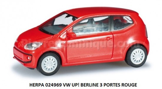 VW UP! BERLINE 3 PORTES ROUGE DE 2011