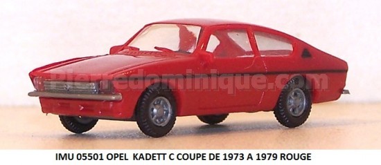 OPEL  KADETT C COUPE DE 1973 A 1979 ROUGE