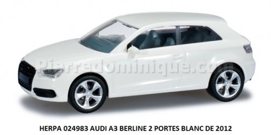  AUDI A3 BERLINE 2 PORTES BLANC DE 2012