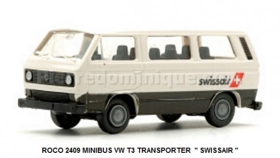 MINIBUS VW T3 TRANSPORTER  " SWISSAIR "