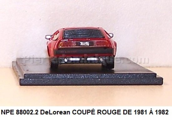  DeLorean COUPÉ ROUGE DE 1981 Ã€ 1982