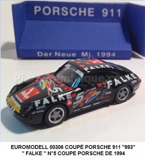 *PROMOS* - COUPÉ PORSCHE 911 "993" " FALKE " N°5 COUPE PORSCHE DE 1994