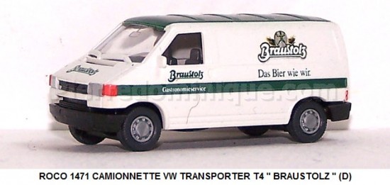 *PROMOS* - CAMIONNETTE VW TRANSPORTER T4 " BRAUSTOLZ " (D)