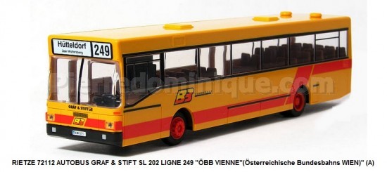 *PROMOS* - AUTOBUS GRAF  STIFT SL 202 LIGNE 249 ''ÖBB VIENNE''(Österreichische Bundesbahns WIEN)'' (A)