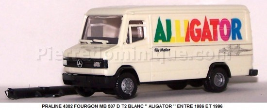  FOURGON MB 507 D T2 BLANC '' ALIGATOR '' ENTRE 1986 ET 1996