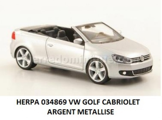  VW GOLF CABRIOLET OUVERT ARGENT METALLISE