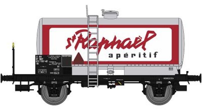 Wagon Réservoir OCEM 29 Ep.IV SNCF ST RAPHAEL avec plateforme