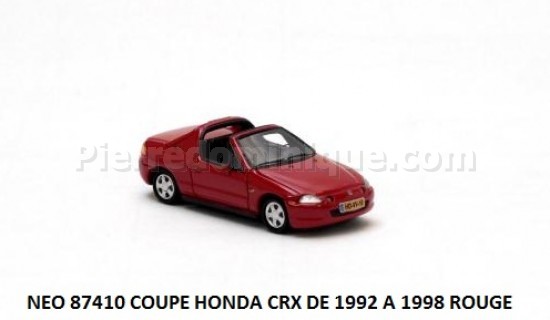 COUPE HONDA CRX DE 1992 A 1998 ROUGE