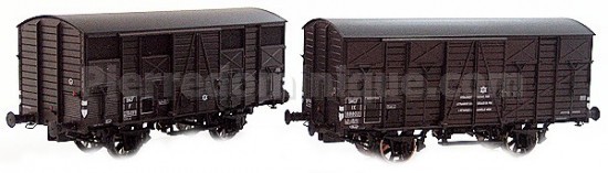 Coffret 2 wagons couverts type OCEM 19 SNCF