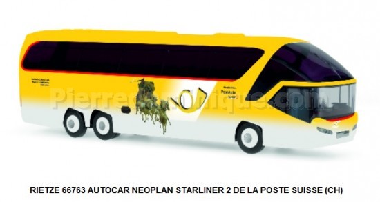 AUTOCAR NEOPLAN STARLINER 2 DE LA POSTE SUISSE (CH)