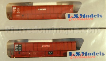 *PROMOS* - COFFRET 2 WAGONS TOMBEREAUX SOGEWAG SNCF