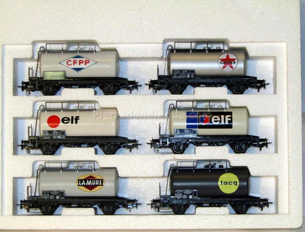 Coffret Six Wagons Citernes Elf Aquitaine Sncf Serie Special