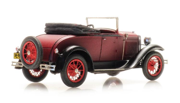 ROADSTER FORD MODEL A ROUGE DECAPOTE