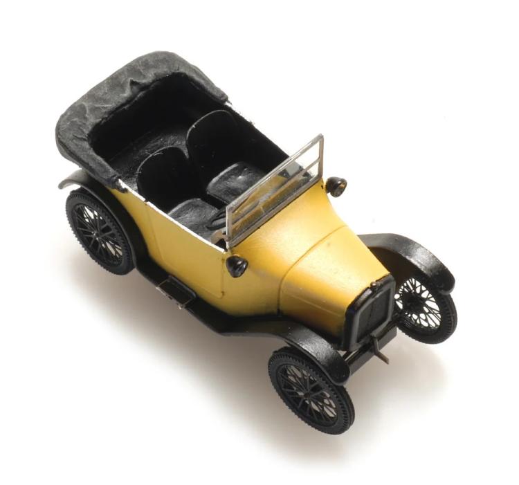 AUSTIN 7 JAUNE DEBACHE JAUNE ET NOIRE