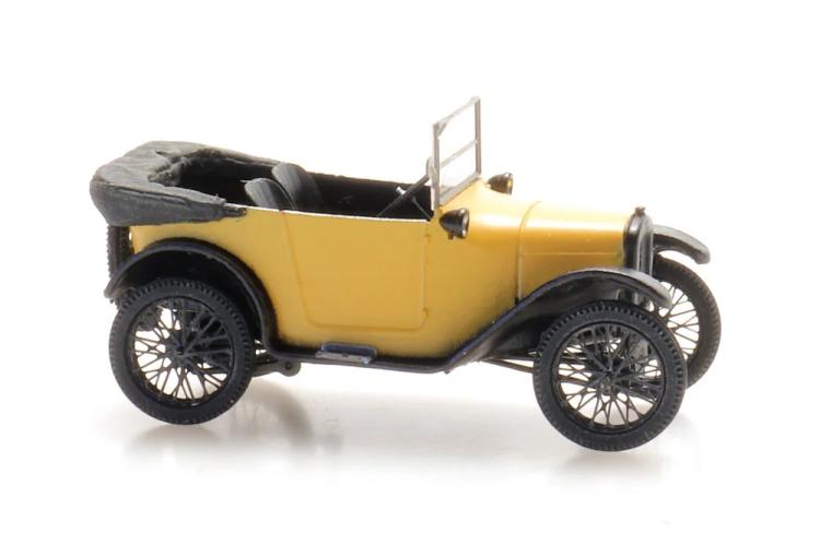 AUSTIN 7 JAUNE DEBACHE JAUNE ET NOIRE