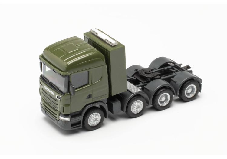 TRACTEUR SCANIA R09 4 ESSIEUX KAKI CHARGE LOURD