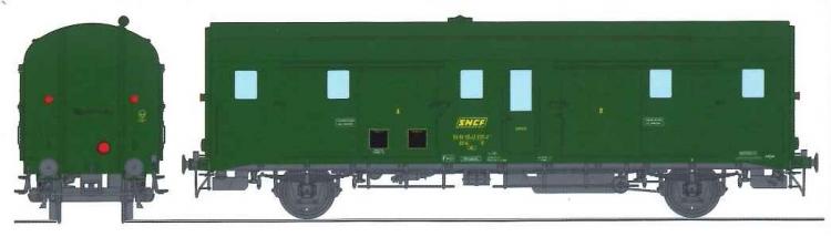 *PROMOS* - FOURGON DEV 52 N°50 87 93-17 737-1 SUD OUEST SNCF - AVEC FEUX DE FIN DE CONVOI -