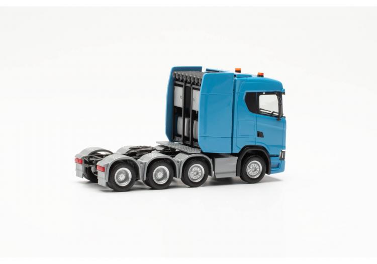 TRACTEUR SCANIA CS20 ND BLEU CLAIR A 4 ESSIEUX POUR CHARGE LOURDE