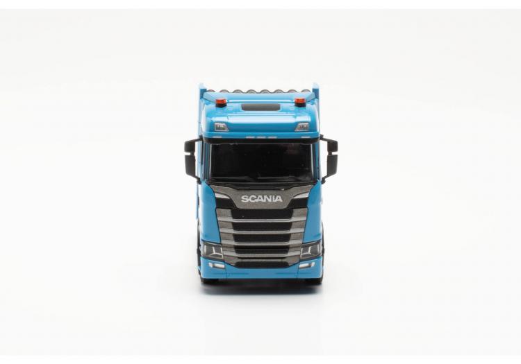 TRACTEUR SCANIA CS20 ND BLEU CLAIR A 4 ESSIEUX POUR CHARGE LOURDE