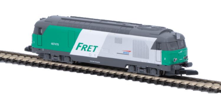 LOCOMOTIVE DIESEL BB 67478 FRET SNCF - ANALOGIQUE - AZAR MODELS