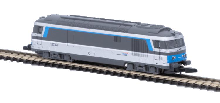 LOCOMOTIVE DIESEL BB 67424 ISABELLE SNCF - ANALOGIQUE - AZAR MODELS