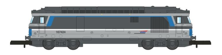 LOCOMOTIVE DIESEL BB 67424 ISABELLE SNCF - ANALOGIQUE - AZAR MODELS - (A RESERVER)