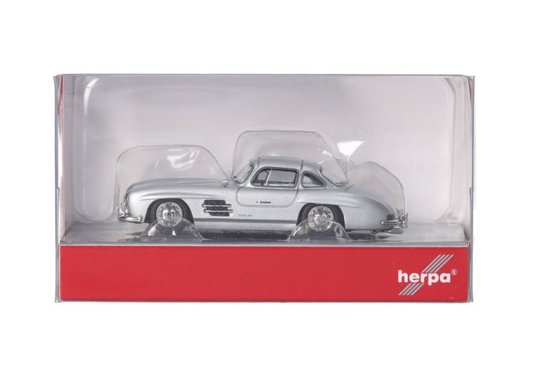 COUPE MERCEDES BENZ MB 300 SL ARGENT METTALISE INTÉRIEUR ROUGE1954-57