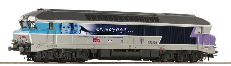 LOCOMOTIVE DIESEL CC 72130 EN VOYAGE SNCF - AC 3 RAILS DIGITAL SOUND