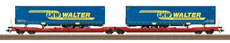 DOUBLE WAGON-POCHE SDGGMRSS + 2 SEMI-REMORQUES LKW DB